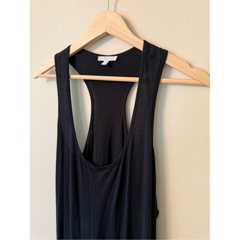 Johnny Was Calme Black Racerback Maxi Dress Size L Knit Sleeveless - Picture 5 of 7